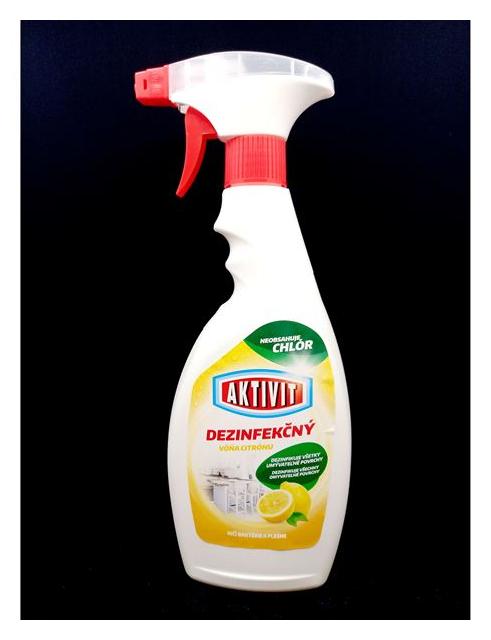 AKTIVIT dezinfekčný na okná s rozprašovačom 500ml Citrus
