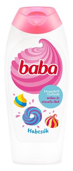 Baba sprchový gél 400ml Málna és Rózsafa - Habcsók