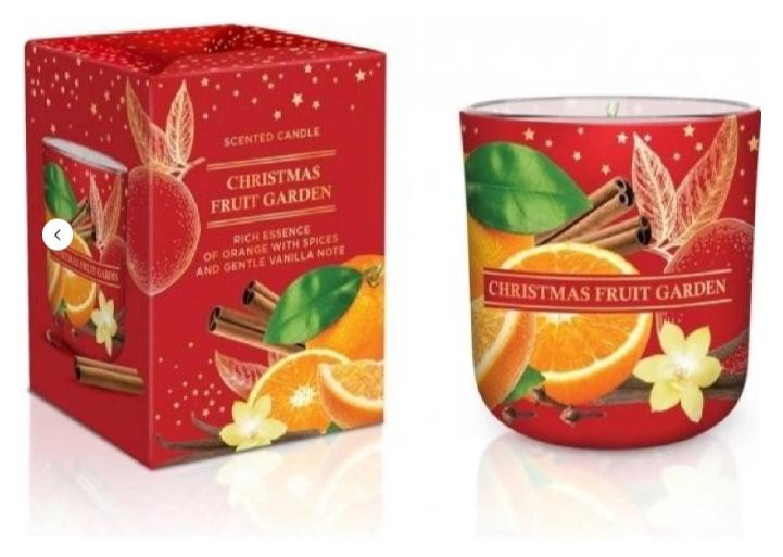 Bartek vonná sviečka v skle 150g Christmas Fruit Garden