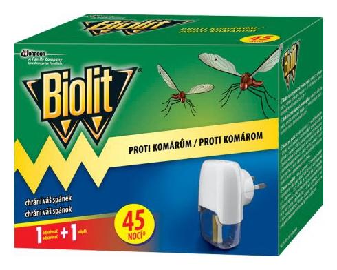 BIOLIT elektrický odparovač proti komárom strojček plus náplň