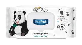 DeepFresh vlhčené utierky detské Panda FLIPTOP 72ks Sensitive