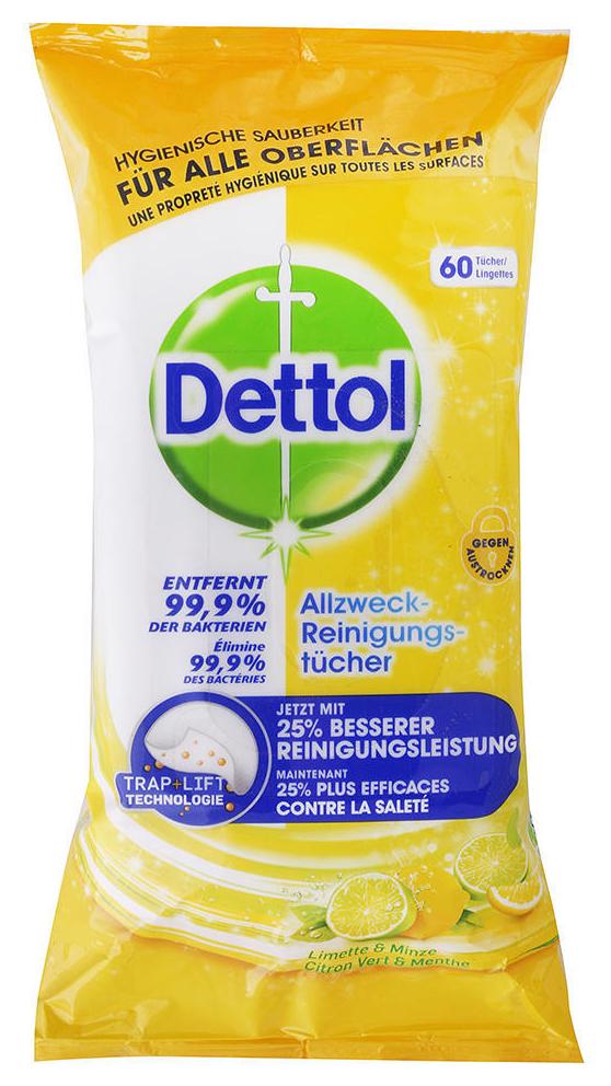 Dettol antibakt. vlh. utierky 36ks Citrón+Limetka