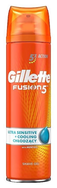 Gillette gél na holenie 200ml Fusion Sensitive with Almond Oil