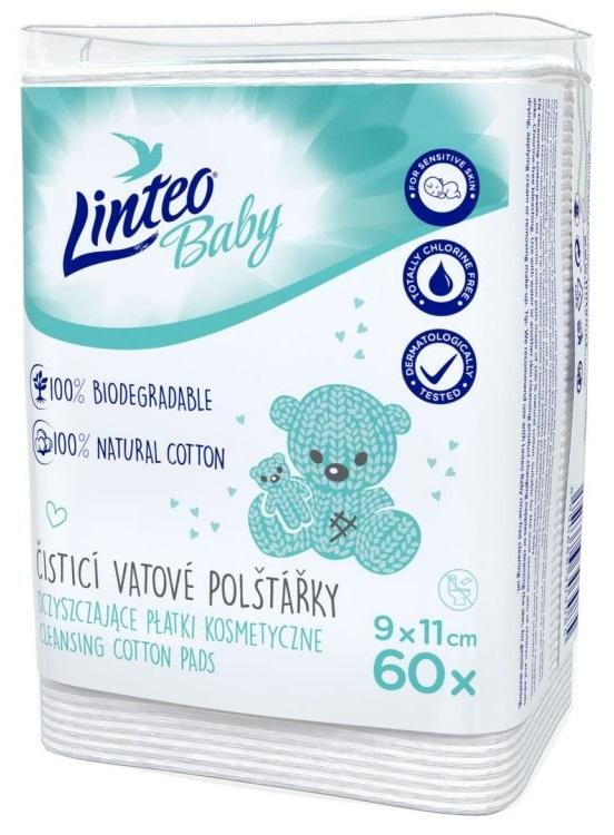 Linteo detské vatové čistiace tampóny 60ks