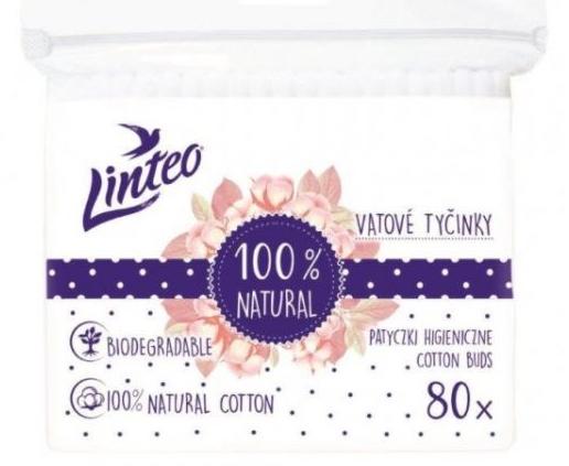 Linteo papierové vatové tyčinky 80ks