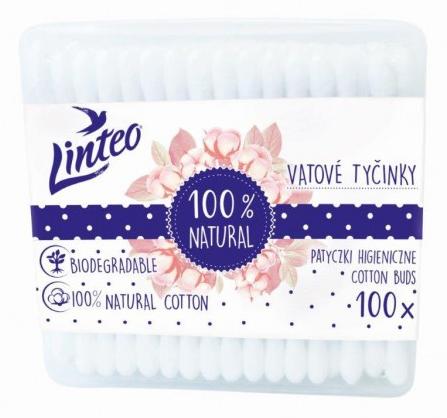 Linteo vatové tyčinky 100ks box