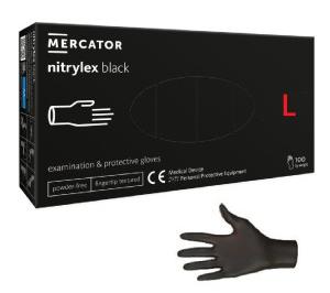 Mercator Nitrilové rukavice XL 100ks čierne