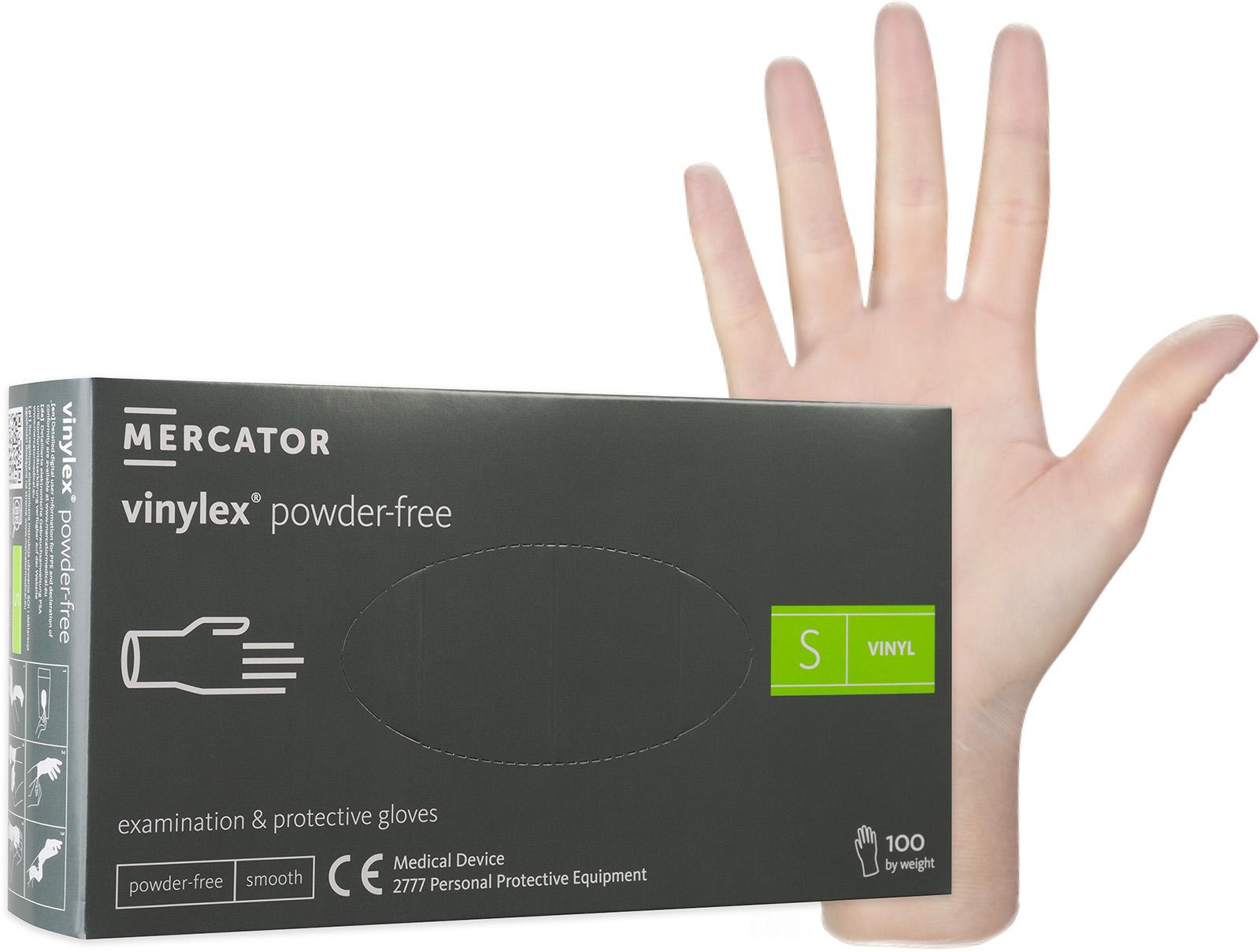 Mercator Vinylové rukavice S 100ks Modré