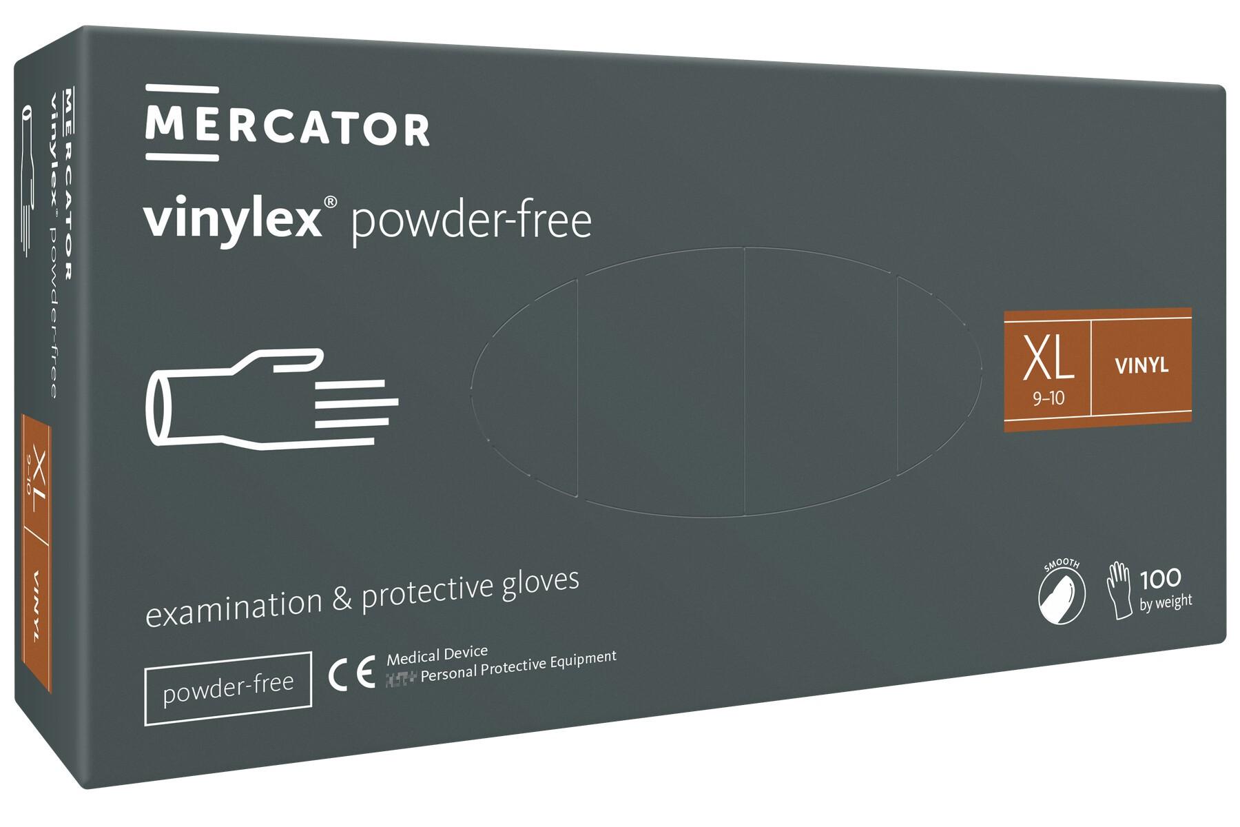Mercator Vinylové rukavice XL 100ks Powder-free