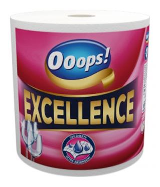 Ooops! Excellence kuchynské utierky 3 vrstvové/250 ústr./100% celulóza