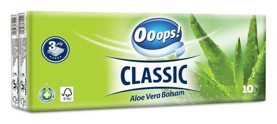 Ooops! Vreckovky Classic Aloe Vera Balsam 10x10/3vrstv.