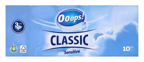 Ooops! Vreckovky Classic Sensitive 10x10/3vrstv.