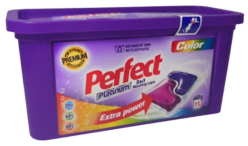 Perfect Platinum kapsule na pranie 15ks Color 2in1