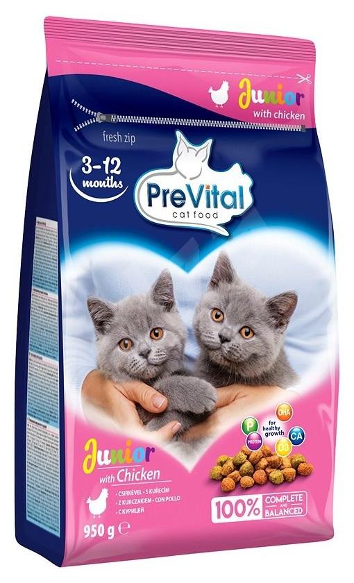 PreVital Granule pre mačky Junior kuracie 950g