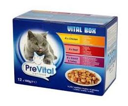 PreVital kapsička pre mačky 12x85g mix príchutí
