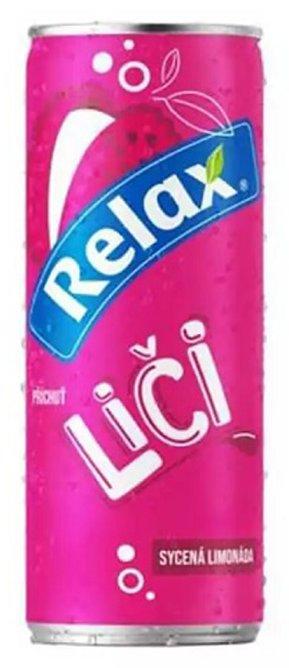 Relax limonáda Liči 0,33L plech.