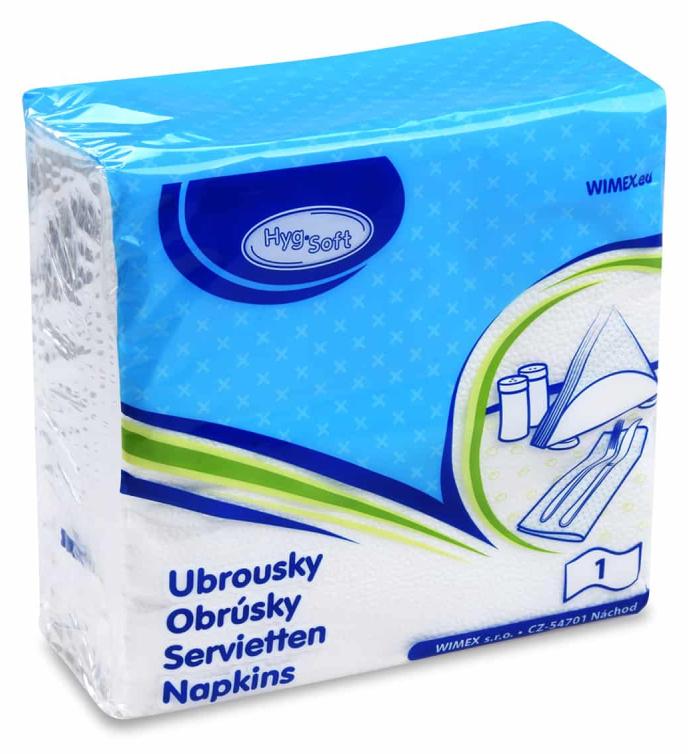 Servítky biele  30x30cm 1vrst. 70ks
