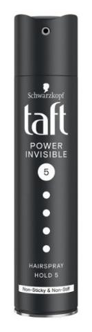 Taft lak na vlasy 250 ml Power Invisible 5