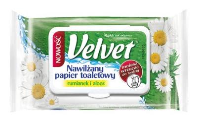 Velvet Vlhčený toaletný papier 48ks Kamilka